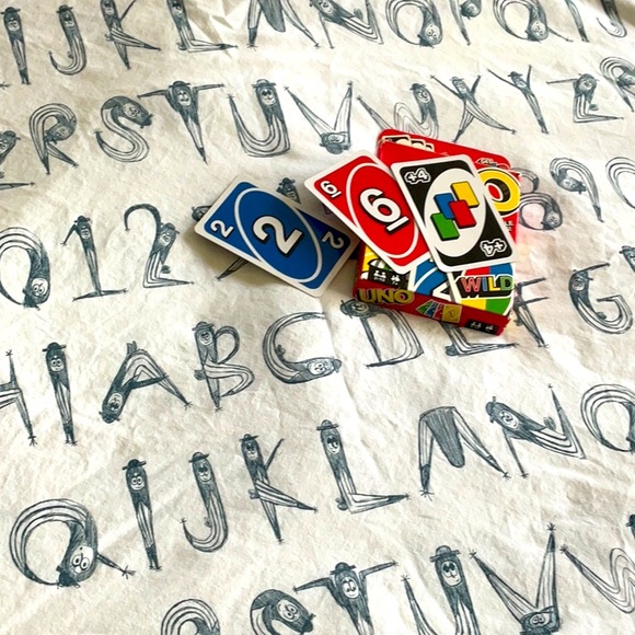 🆗IKEA of Sweden twin duvet alphabet and numbers pencil people. - Picture 3 of 6